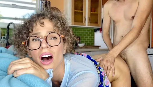 öğretmen ile kaba mutfak anal