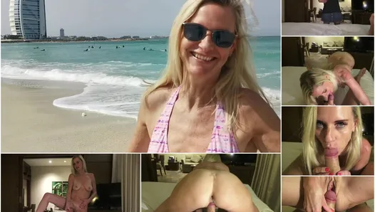 RİSKLİ: Sahilde (Dubai'de) bir sikiş tarihi ayarladı!